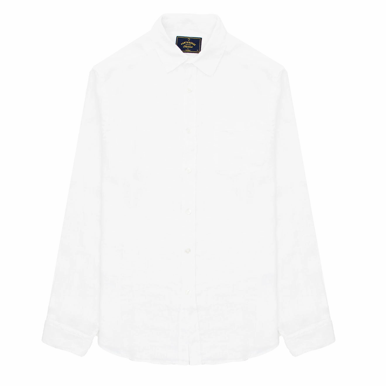 Portuguese Flannel L/S Linen Shirt White Special Deals Online