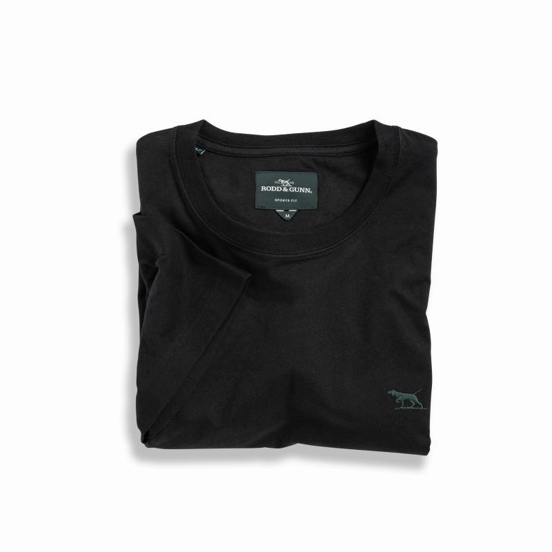 Rodd & Gunn Gunn Mens T-Shirt - Liquorice Hot Pick Sale Shop Grab Offer