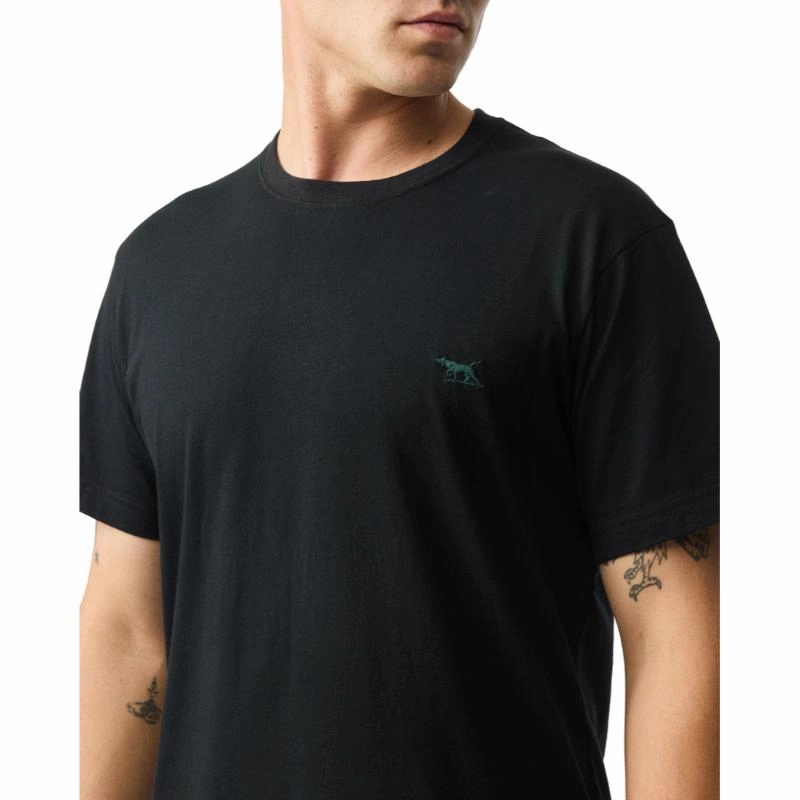 Rodd & Gunn Gunn Mens T-Shirt - Liquorice Limited Stock Alert Dont Miss Hot Deals