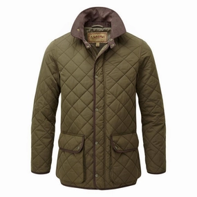 Special Steal Event Today Only Special Schoffel Barrowden Mens Quilted Jacket - Olive