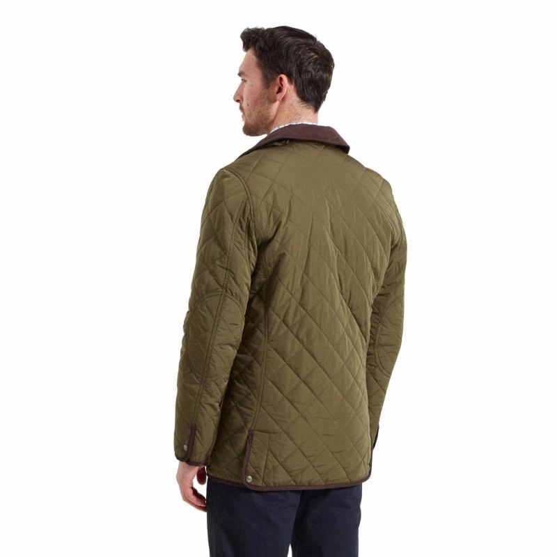 Schoffel Barrowden Mens Quilted Jacket - Olive Shop Grab Offer
