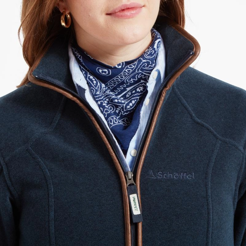 Schoffel Burley Ladies Fleece Jacket - Petrol Blue Big Price Drop Today Only Special