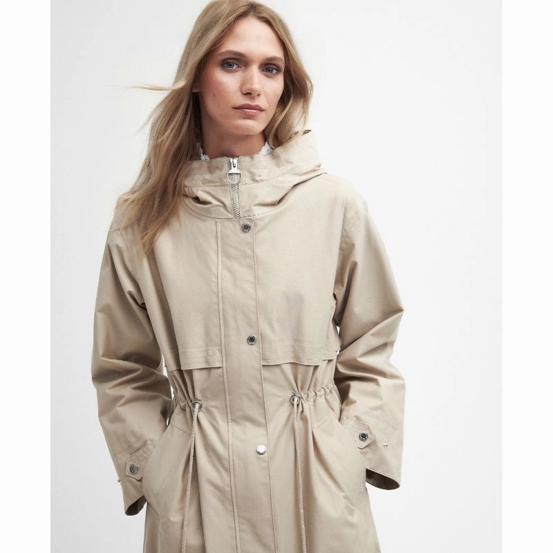 Barbour Lavender Ladies Waterproof Jacket - Light Sand Special Surprise Sale
