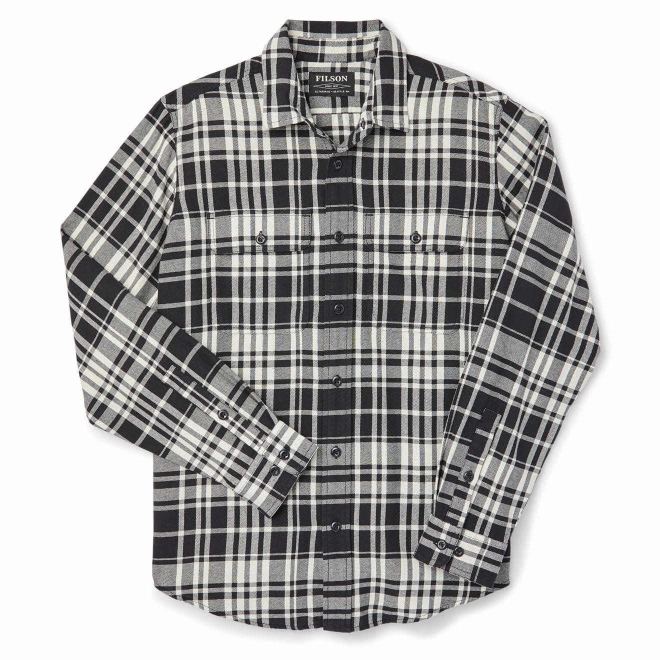 Filson Scout Shirt Black / Cream Shop Save Big