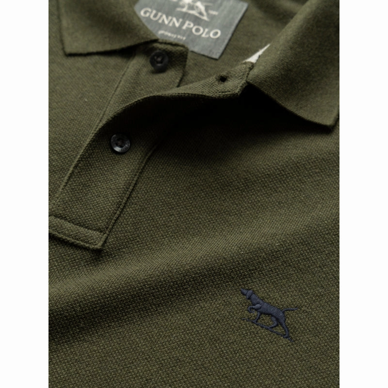 Rodd & Gunn Gunn Long Sleeve Mens Polo Shirt - Army MustHave Steals