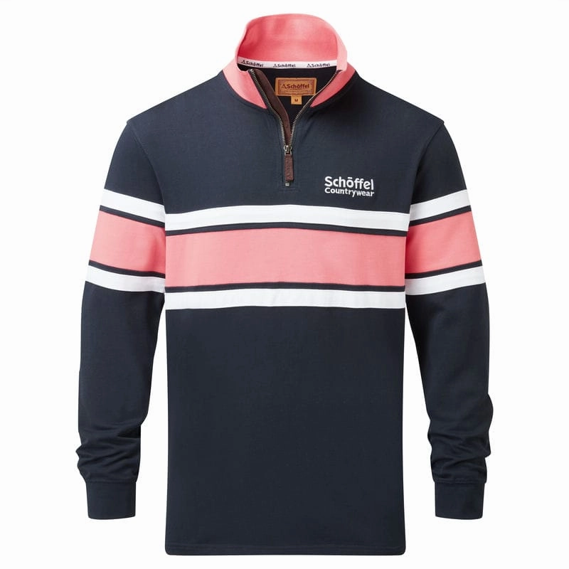 Limited Edition Offer Schoffel Exmouth Heritage 1/4 Zip Jumper - Navy