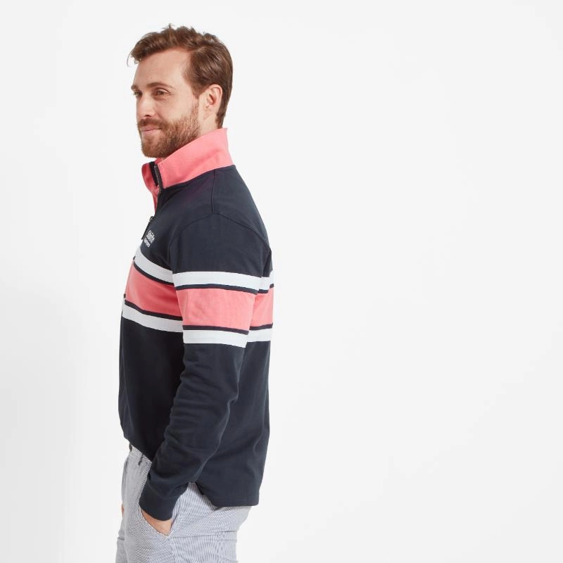 Limited Time Steal Schoffel Exmouth Heritage 1/4 Zip Jumper - Navy