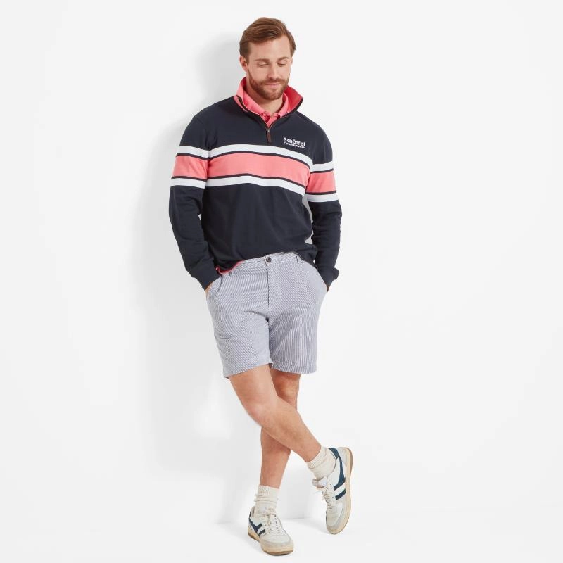 Schoffel Exmouth Heritage 1/4 Zip Jumper - Navy Steal the Deal Now Surprise Offer Now