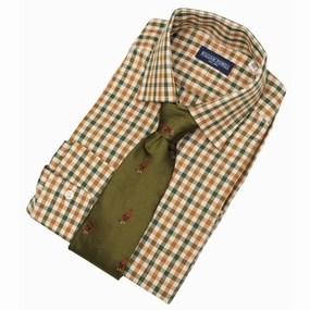 EndofWeek Deals William Powell Cotton Grouse Mens Shooting Shirt -  Olive