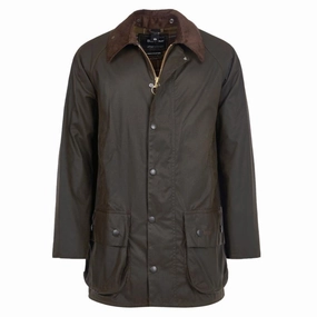 Weekend Flash Offer Barbour Classic Beaufort Mens Wax Jacket - Olive