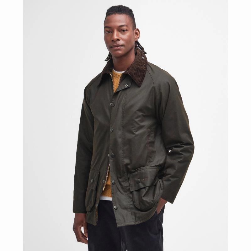 Barbour Classic Beaufort Mens Wax Jacket - Olive Dont Miss Hot Deals