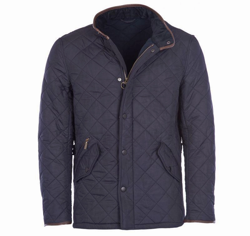 Barbour Powell Mens Quilted Jacket - Navy Hot Price Drop
