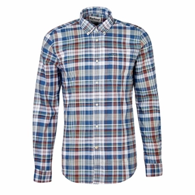 Todays Special Savings Barbour Seacove Tailored Shirt Classic Blue