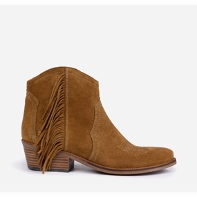 Penelope Chilvers Betty Fringe Ladies Suede Boot - Tan Best Deal Alert Daily Special Offer