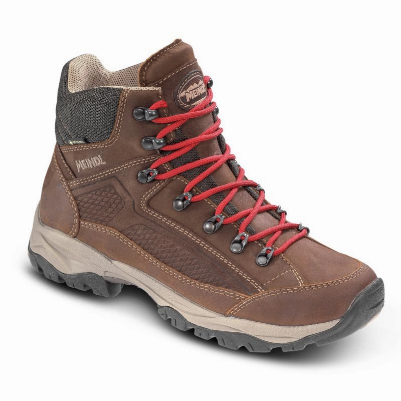 Dont Miss This Deal Shop Now Save Meindl Baltimore Gore-Tex Ladies Waterproof Boots - Chestnut/Red