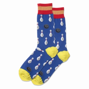 Limited Stock Hot Deal Men'S Bowling Stripe Crew Socks