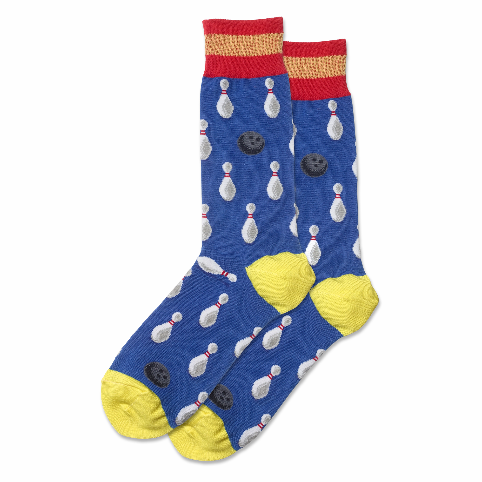Limited Stock Hot Deal Men'S Bowling Stripe Crew Socks