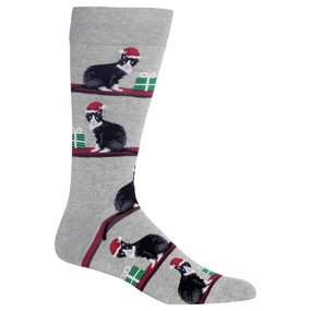 Men'S Christmas Cats Crew Socks Special Deal Frenzy Flash Sale Alert
