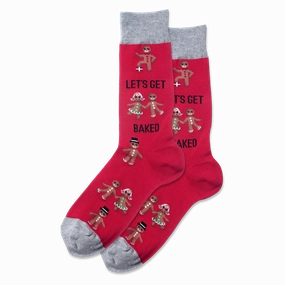 Men'S Lets Get Baked Crew Socks Todays Hot Savings Instant Hot Deal