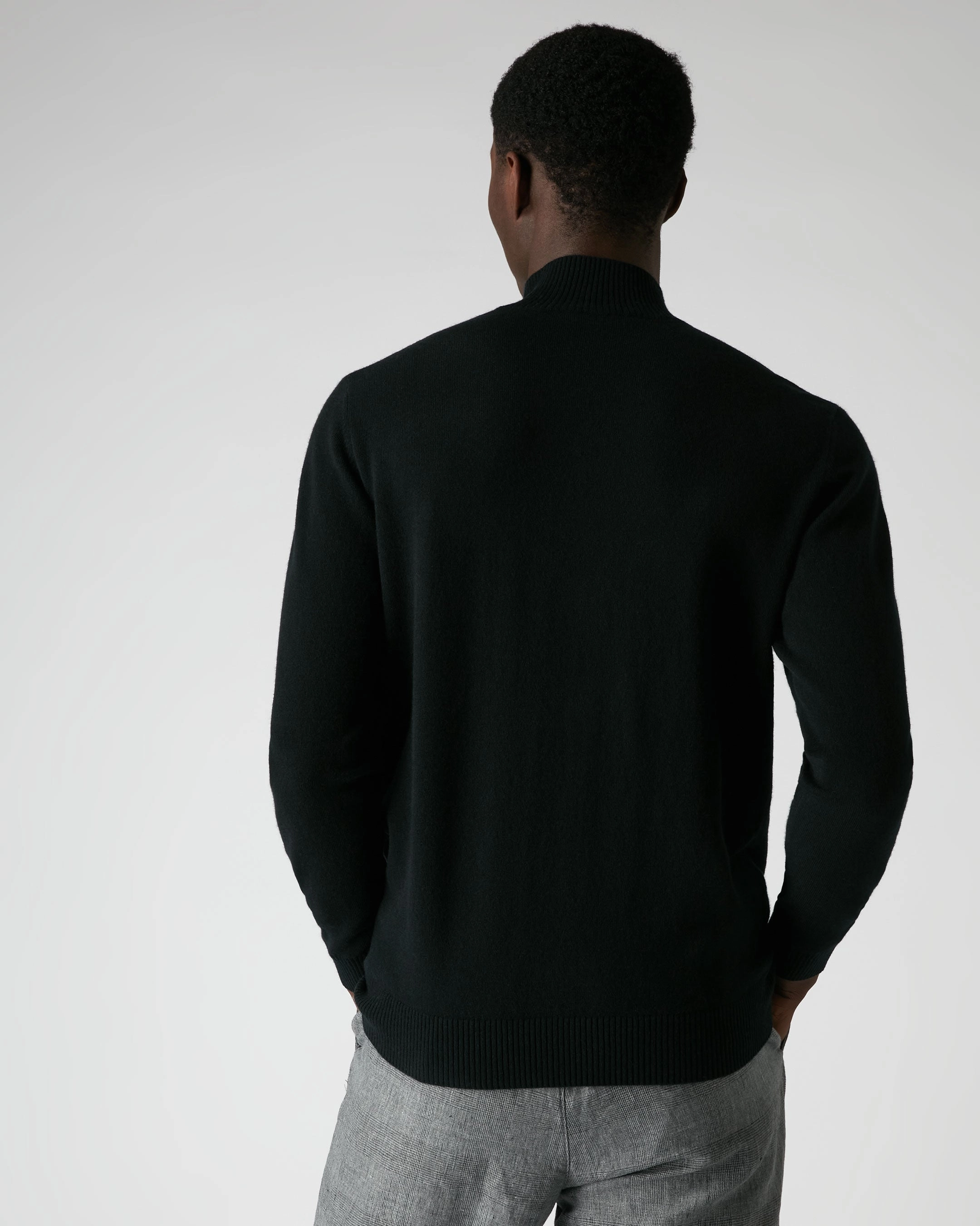 Men'S Mayfair Turtle Neck Cashmere Jumper Black MustHave Deal Clearance Sale