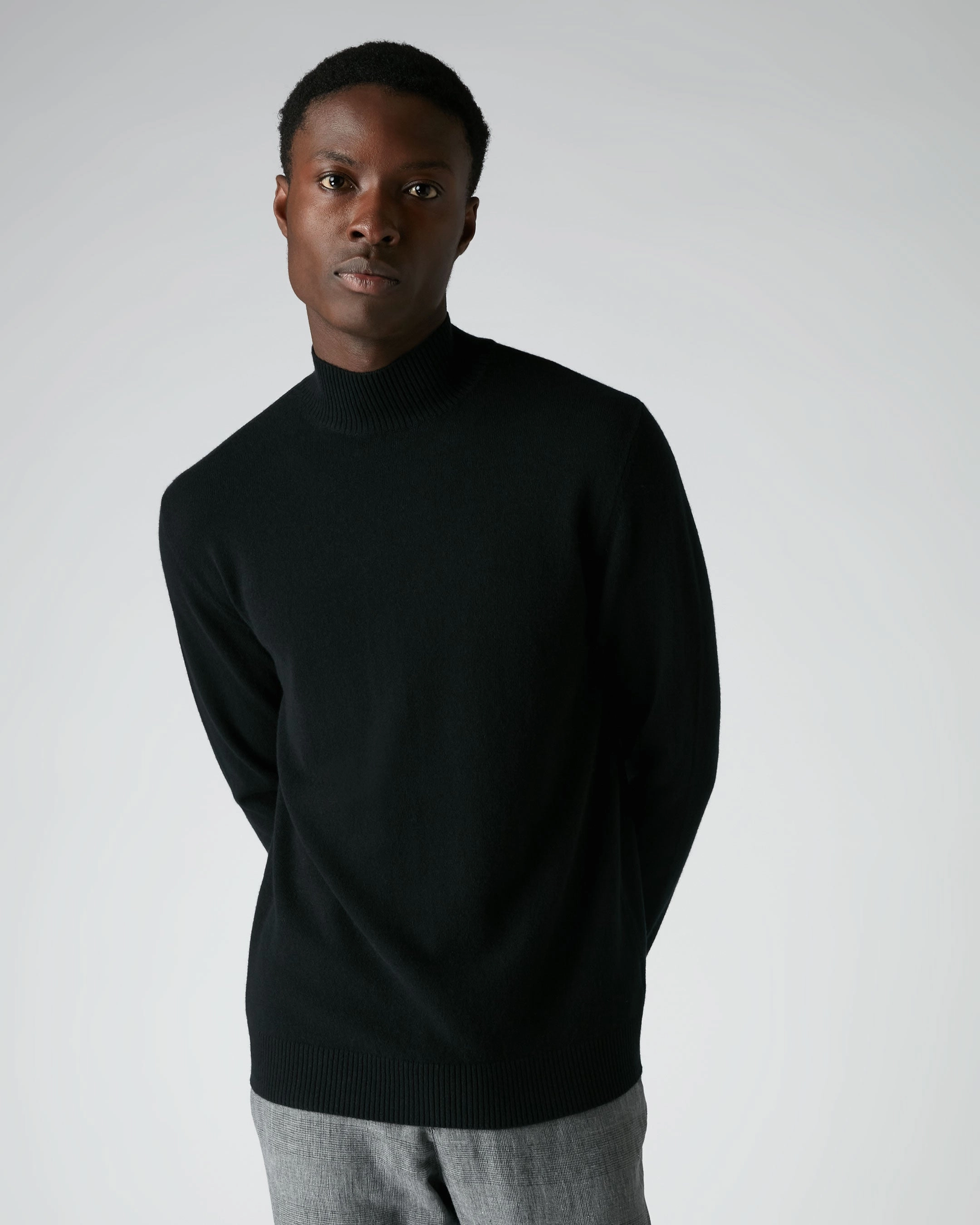 Men'S Mayfair Turtle Neck Cashmere Jumper Black Best Deal Online Trending Now Offer