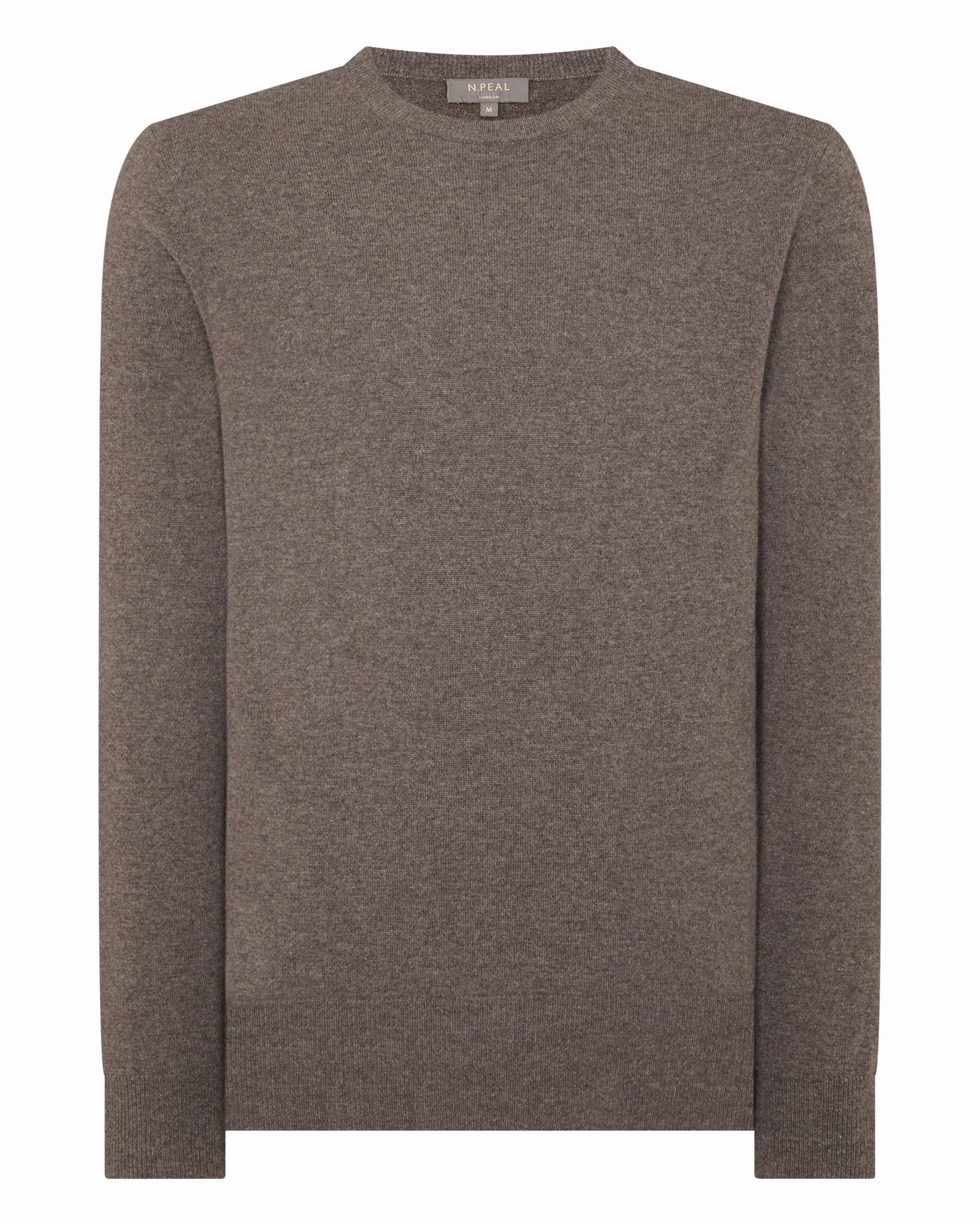 Men'S Oxford Round Neck Cashmere Jumper Otter Brown Dont Wait Save Today Price Drop Today