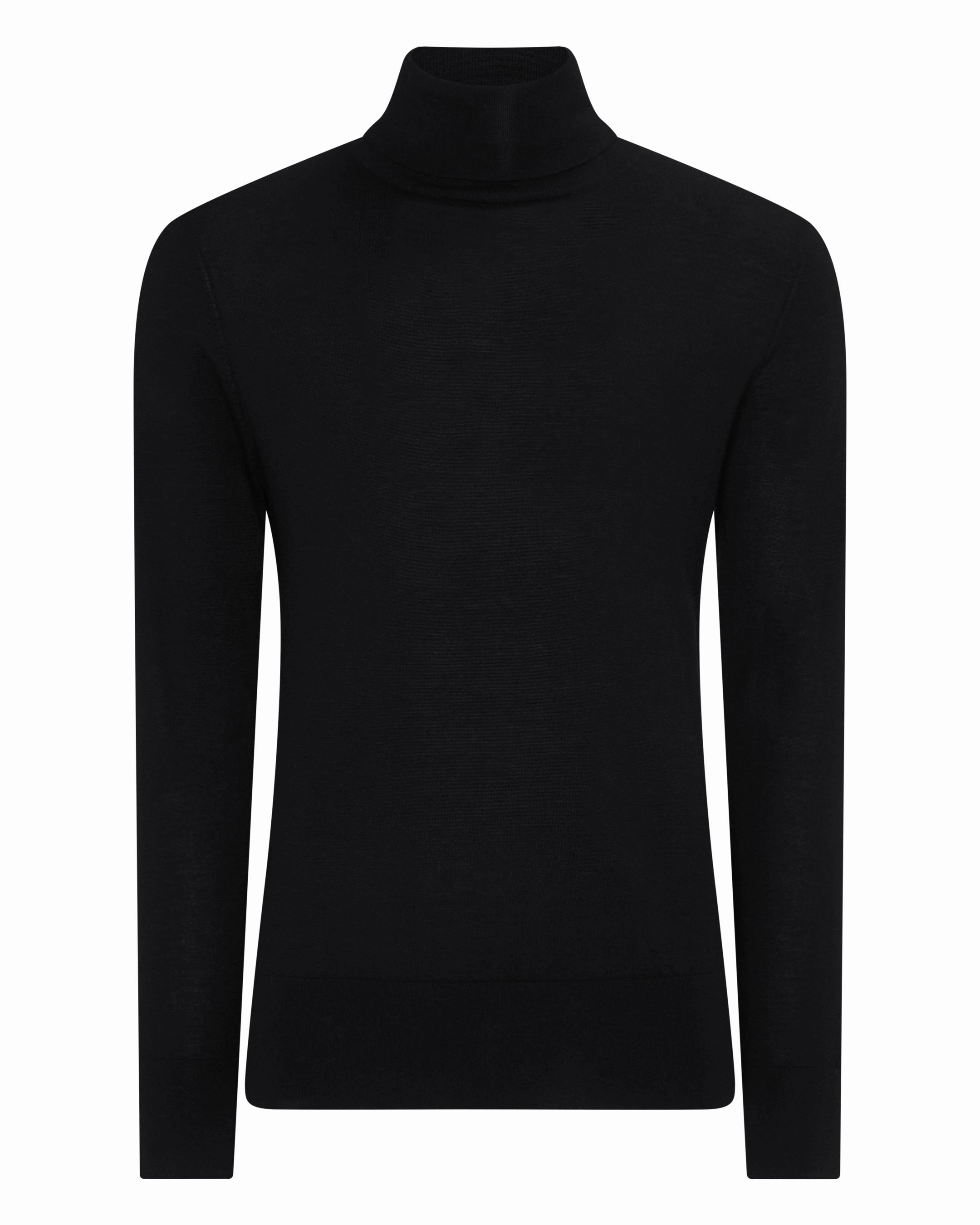 Big Savings Alert Men'S Pimlico Fine Gauge Cashmere Roll Neck Jumper Black