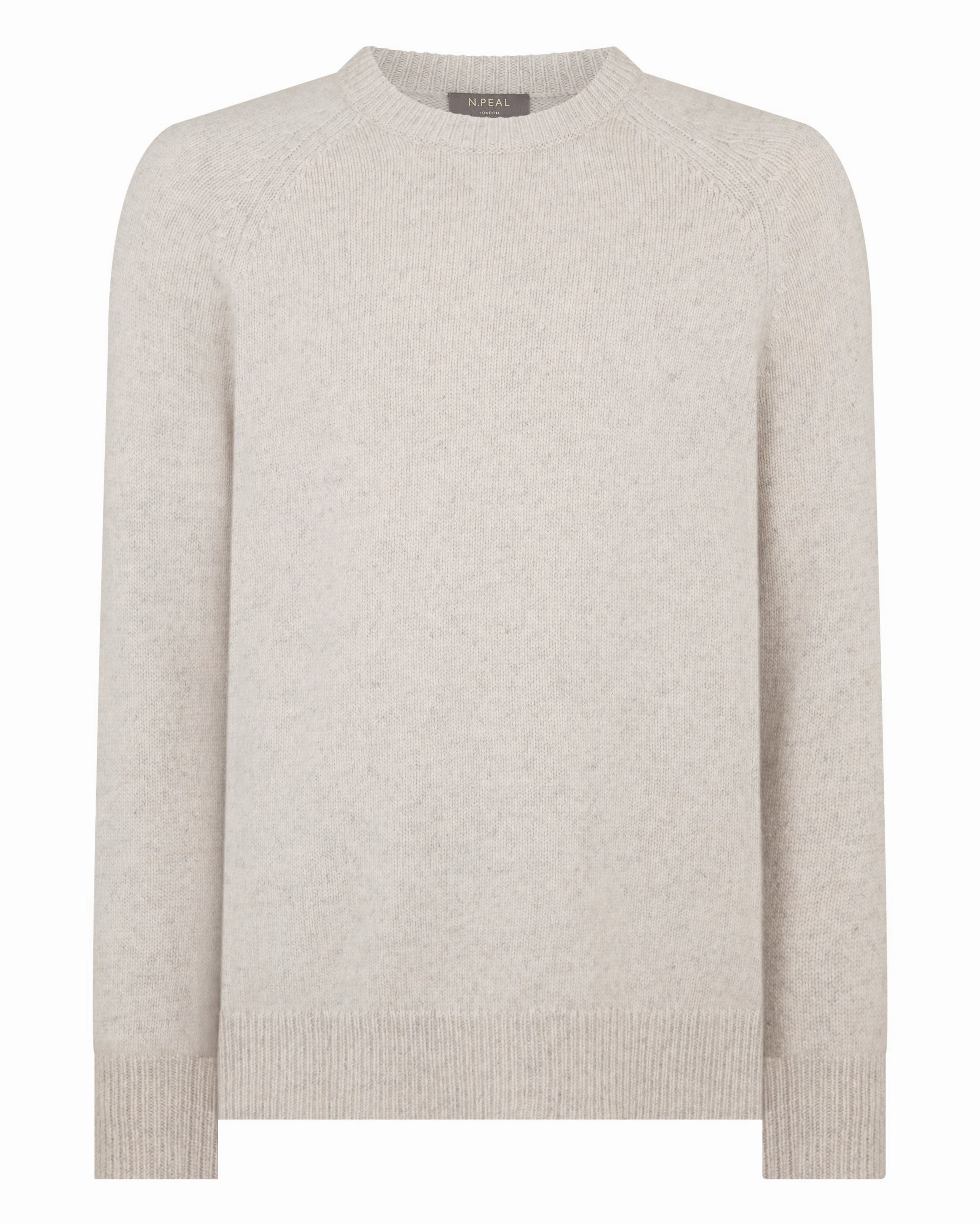 Grab the Deal Now Men'S Raglan Cashmere Jumper Ash Grey Marl