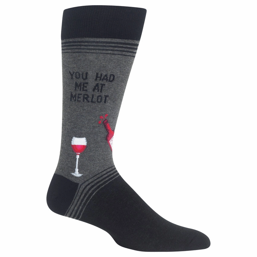 Men'S You Had Me At Merlot Crew Socks Shop Hot Picks