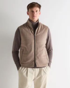 Men'S Belgravia Cashmere Gilet Taupe Brown Mega Discount Today Special Deals Online