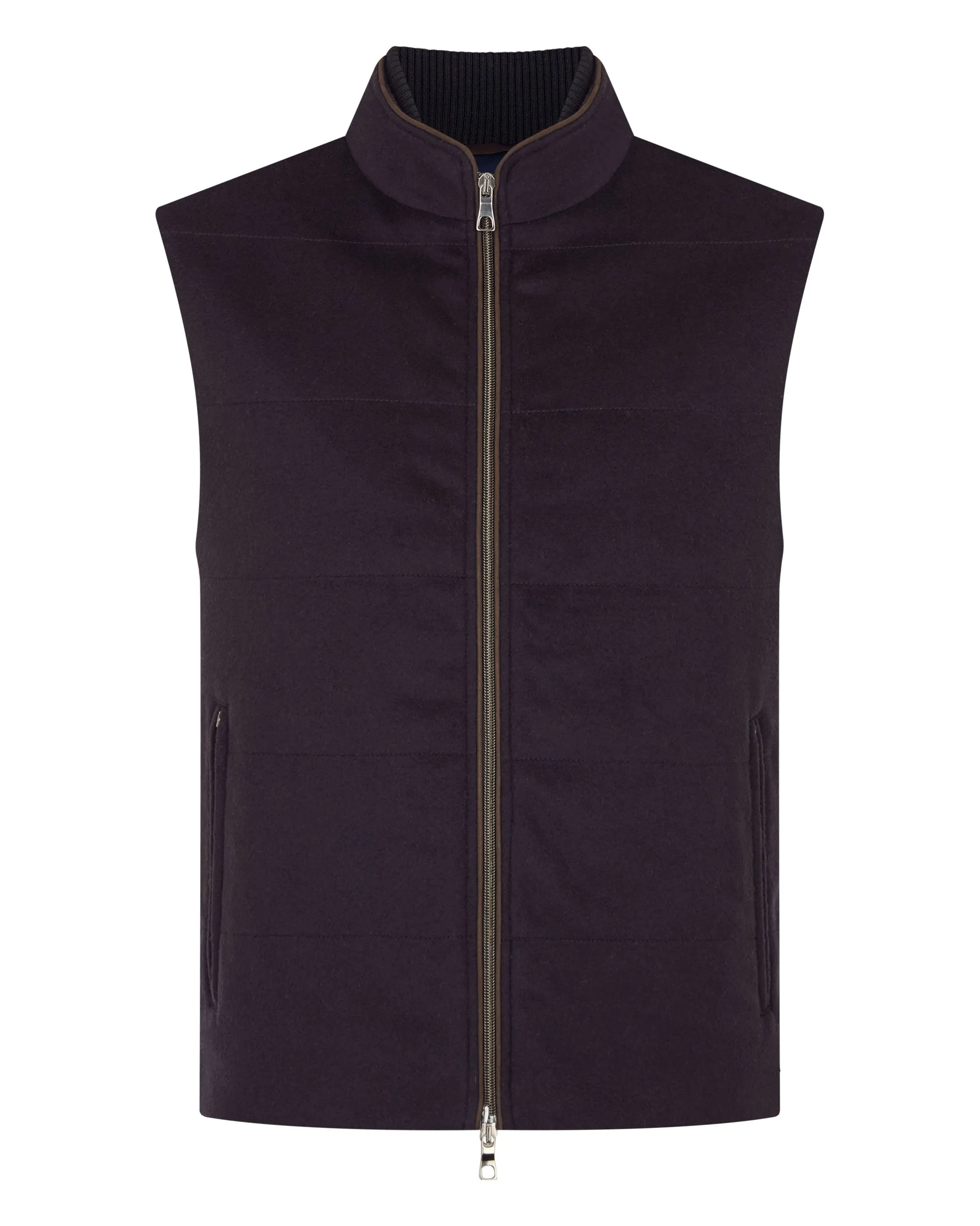 Men'S Belgravia Cashmere Quilted Gilet Navy Blue Shop Grab Now
