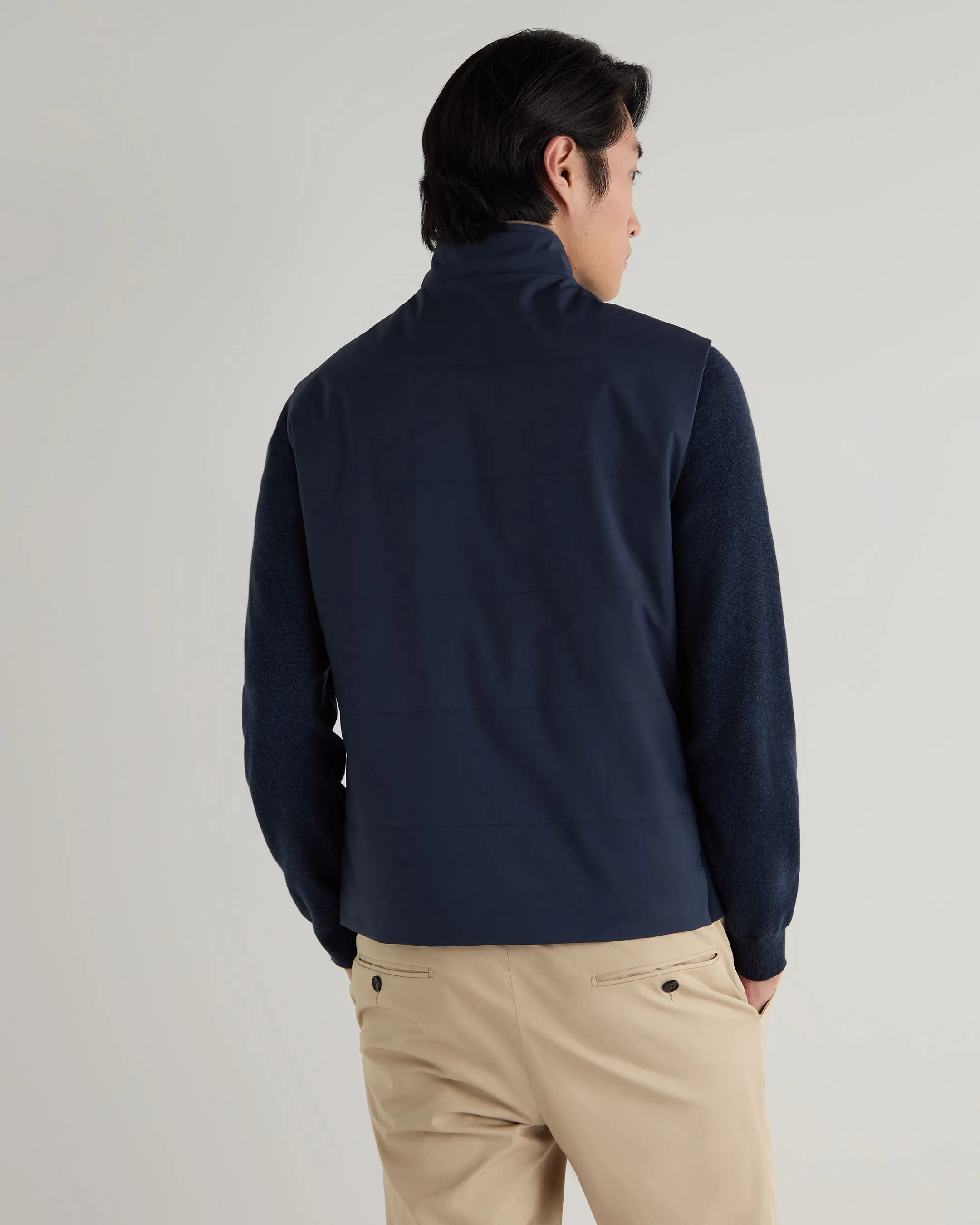 Save Big Online Men'S Belgravia Weatherproof Gilet Navy Blue
