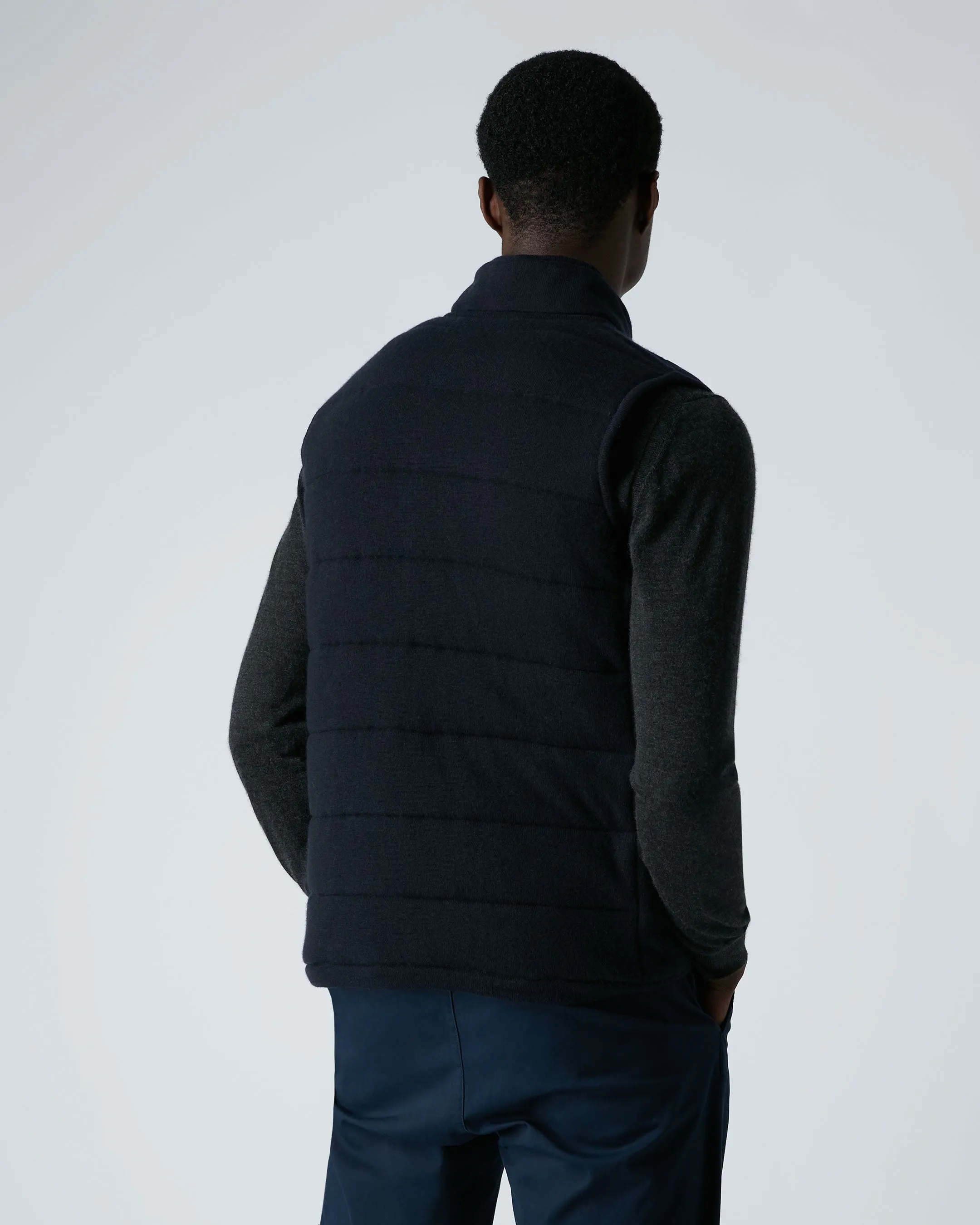 Men'S Mall Cashmere Gilet Navy Blue Shop Grab Savings Special Price Offer