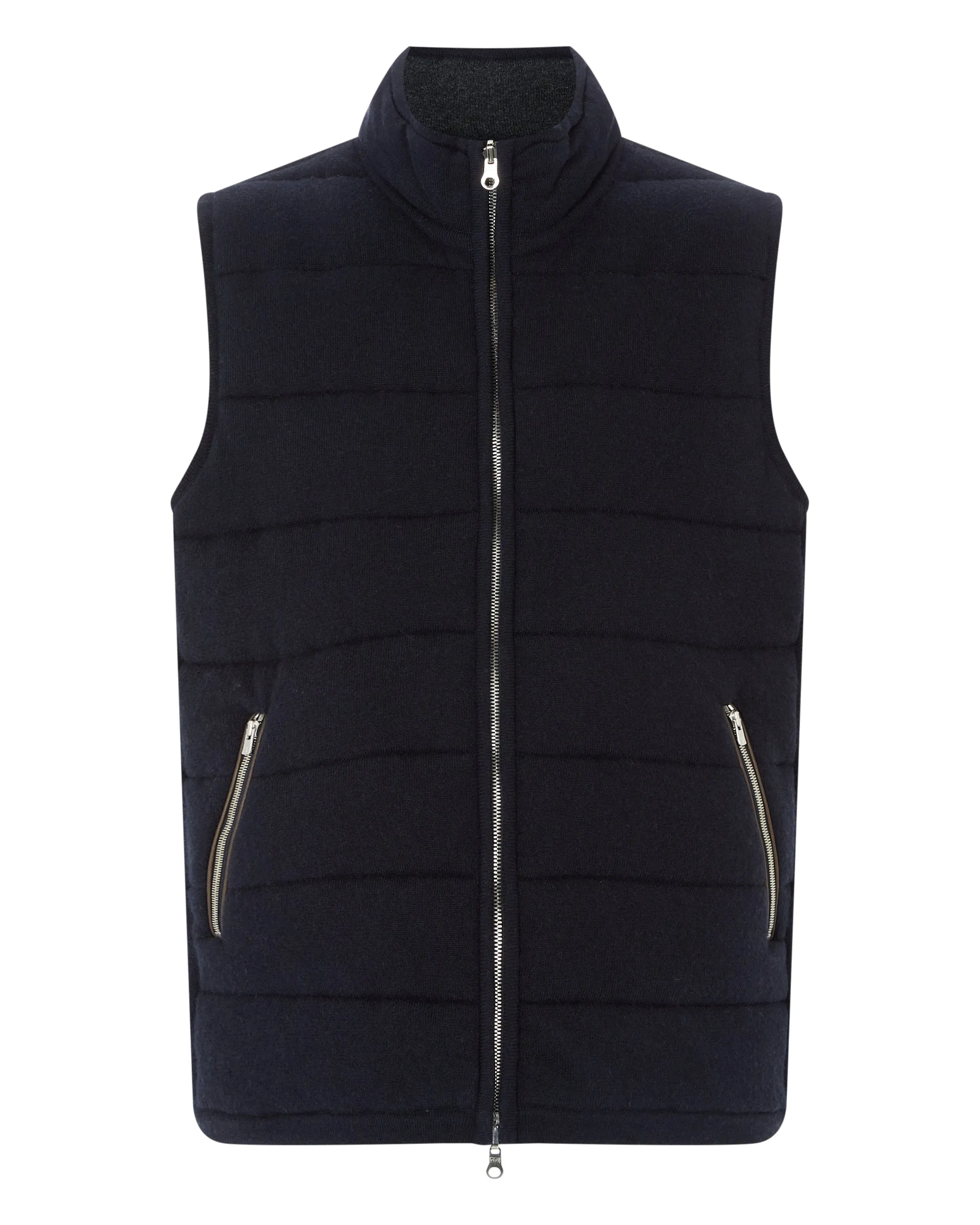 Big Savings Today Grab It Before Gone Men'S Mall Cashmere Gilet Navy Blue