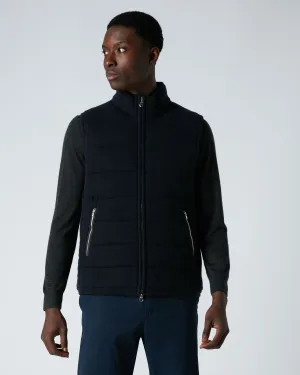 Men'S Mall Cashmere Gilet Navy Blue Instant Hot Deal