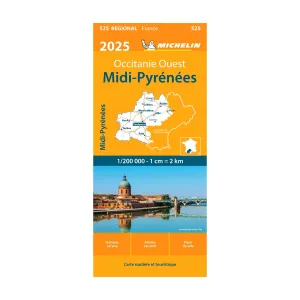 Michelin Midi-Pyrnes Regional Map #525 Today Only Discount Gift Sale Event