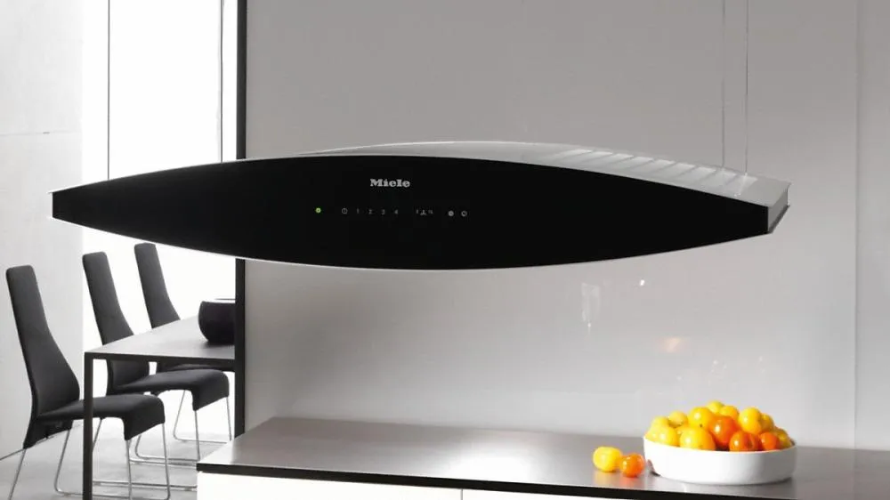 Miele DA7000D Da 7000 D Aura Am Island DCor Hood With Dimmable Halogen Lighting And Touch Controls For Convenient Operation.