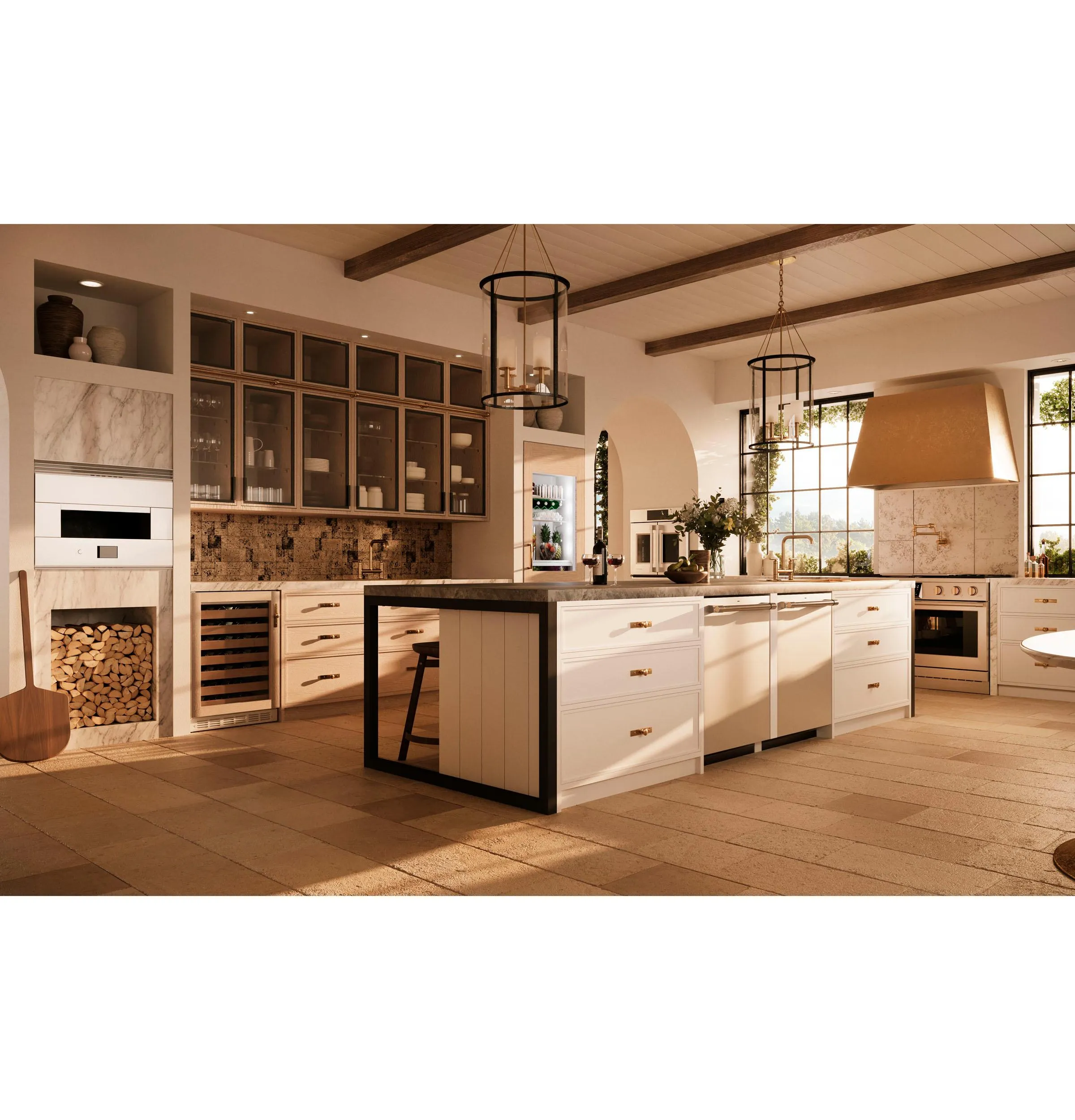 Monogram ZVC48DTB1 Monogram 48" Custom Brass Hood Insert Sold Separately