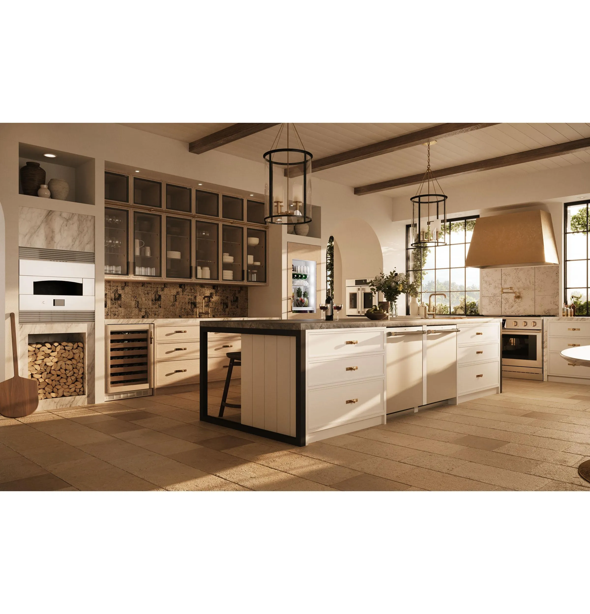 Monogram ZVC48DTB1 Monogram 48" Custom Brass Hood Insert Sold Separately