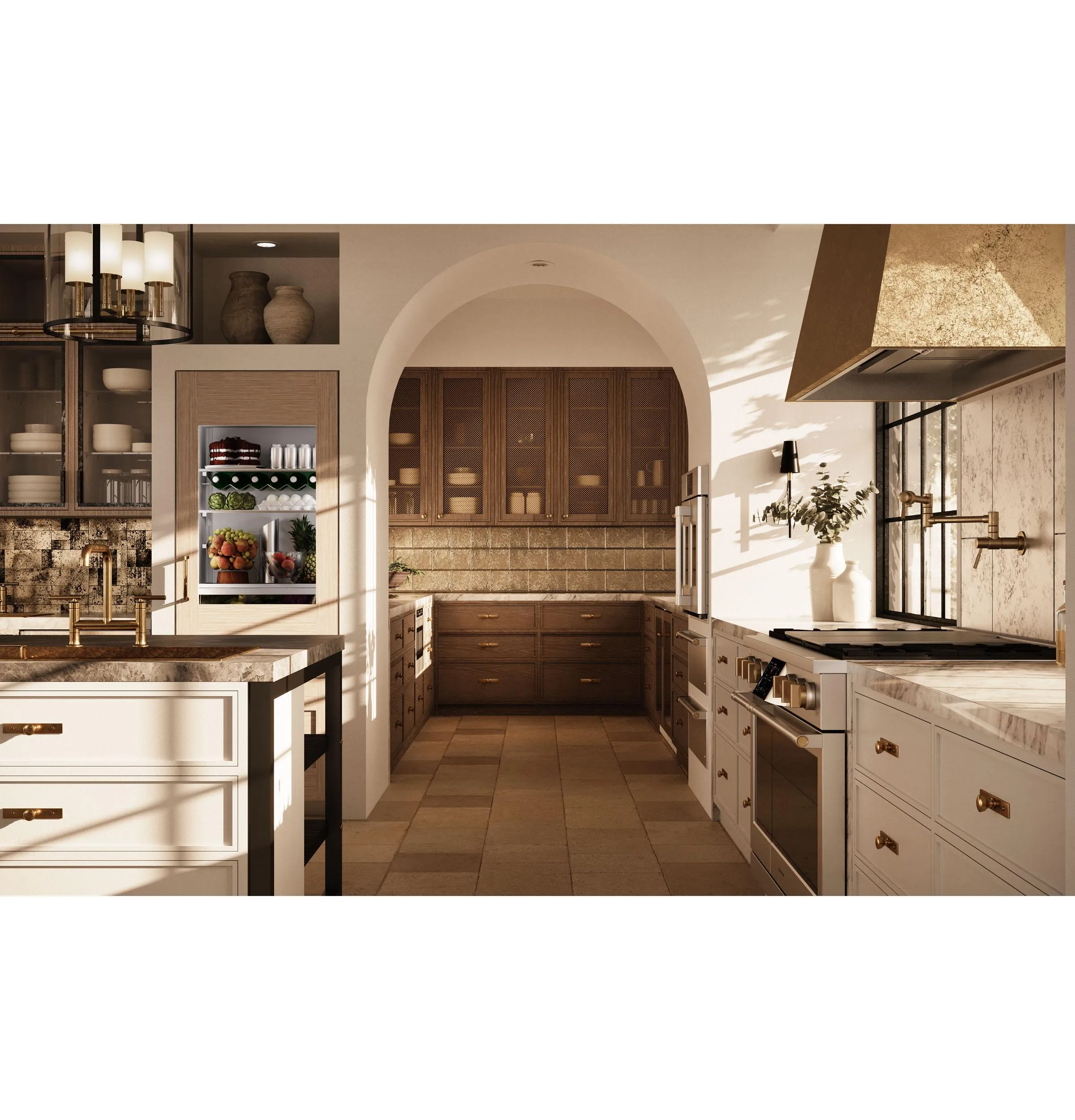 Monogram ZVC48DTB1 Monogram 48" Custom Brass Hood Insert Sold Separately