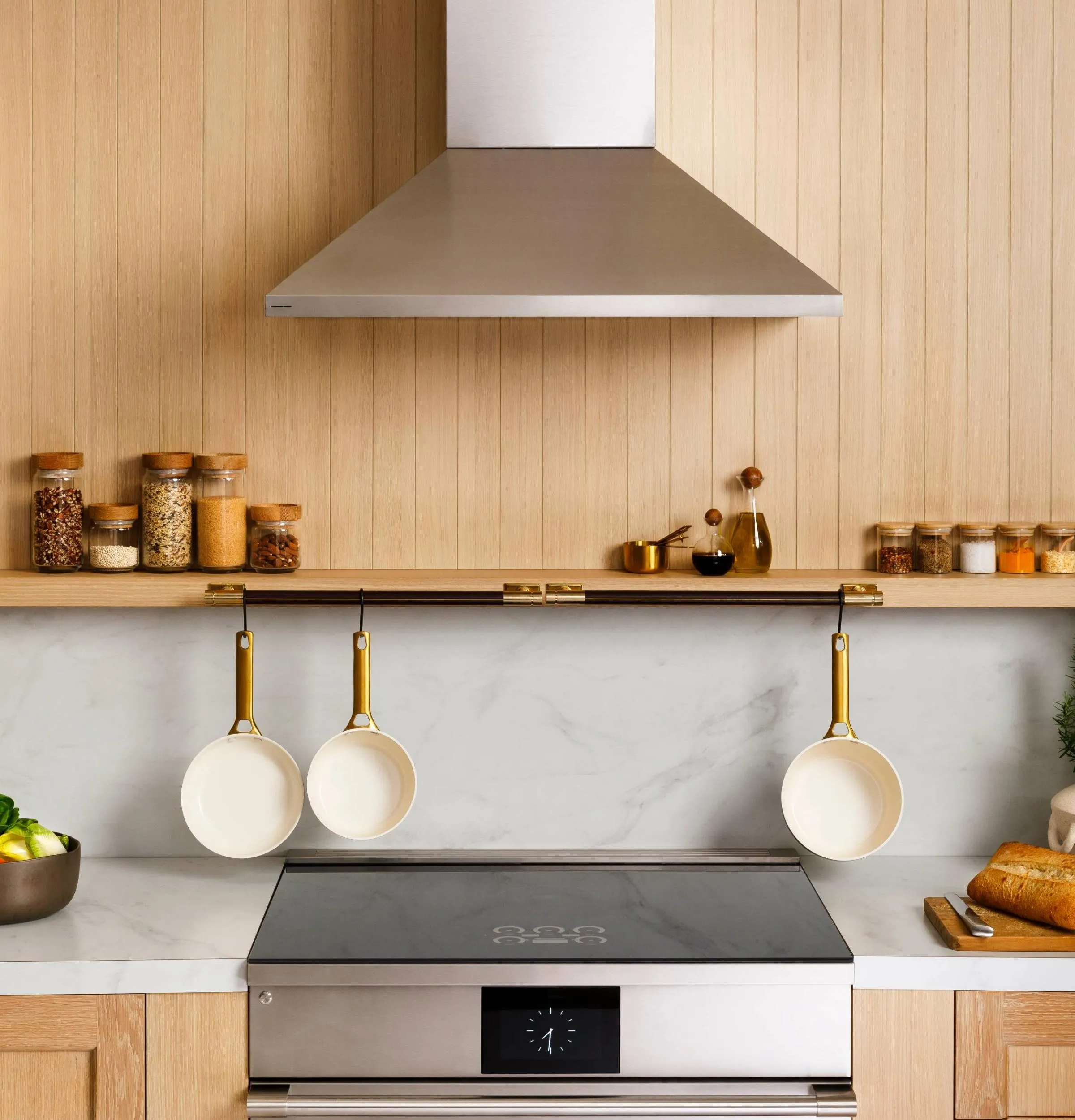 Monogram ZVIS361SRSS Monogram 36" Island Pyramid Chimney Vent Hood With Air Quality Sensors BLOWER SOLD SEPARATELY