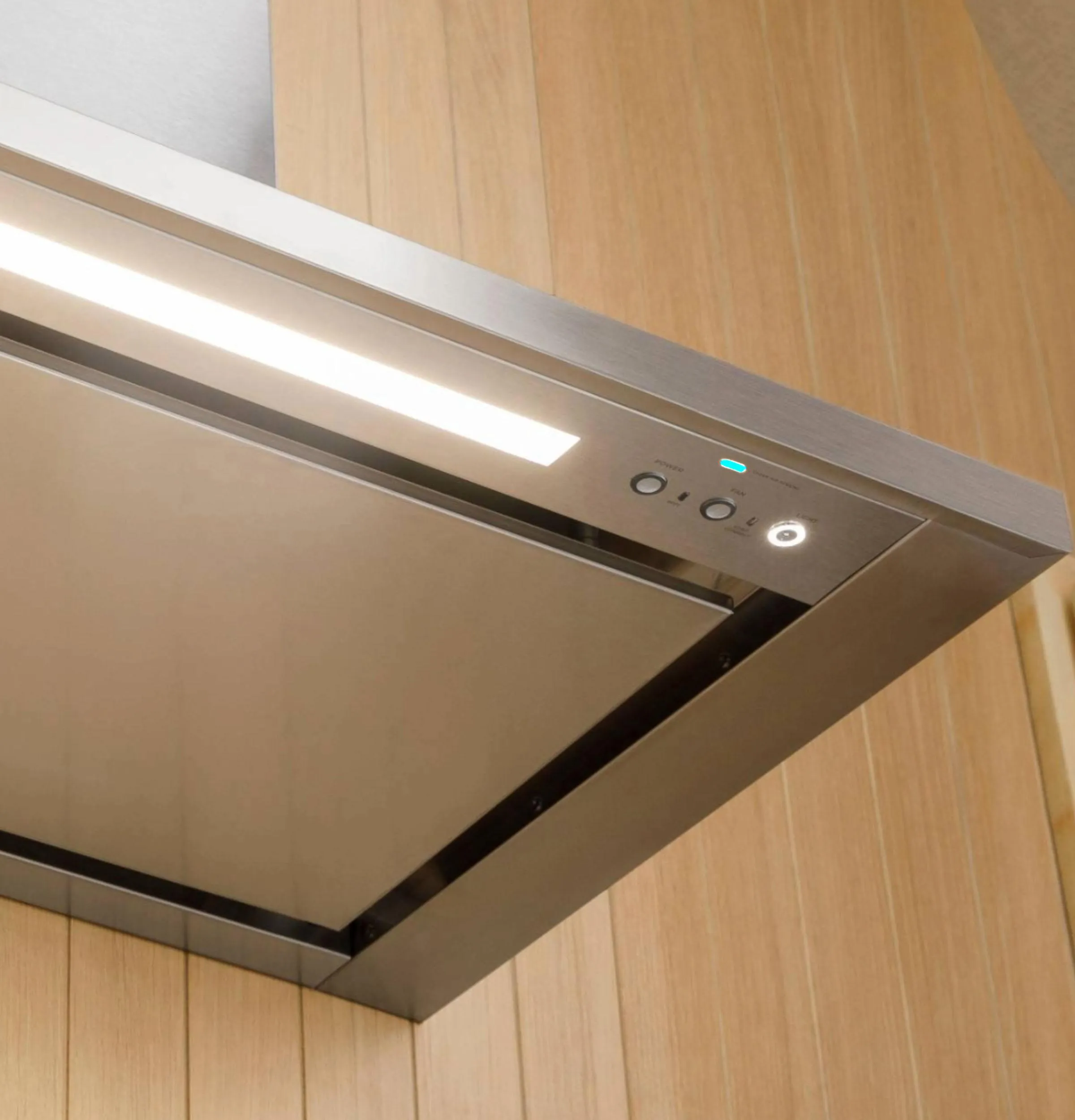 Monogram ZVIS481SRSS Monogram 48" Island Pyramid Chimney Vent Hood With Air Quality Sensors BLOWER SOLD SEPARATELY