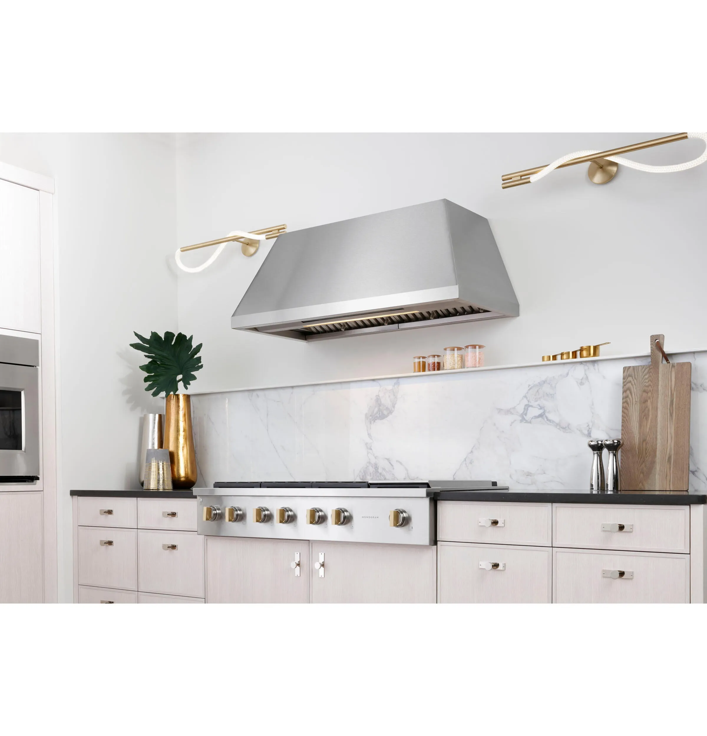 Monogram ZVW1480SPSS Monogram 48" Stainless Steel Professional Hood With Quietboost&#8482; Blower