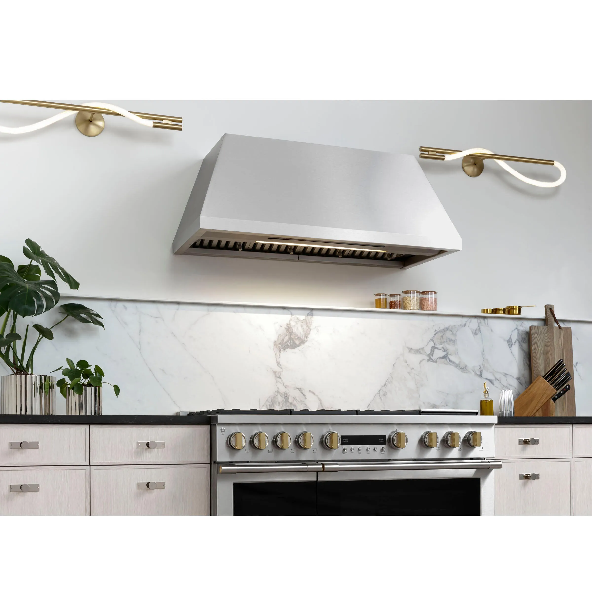 Monogram ZVW1480SPSS Monogram 48" Stainless Steel Professional Hood With Quietboost&#8482; Blower