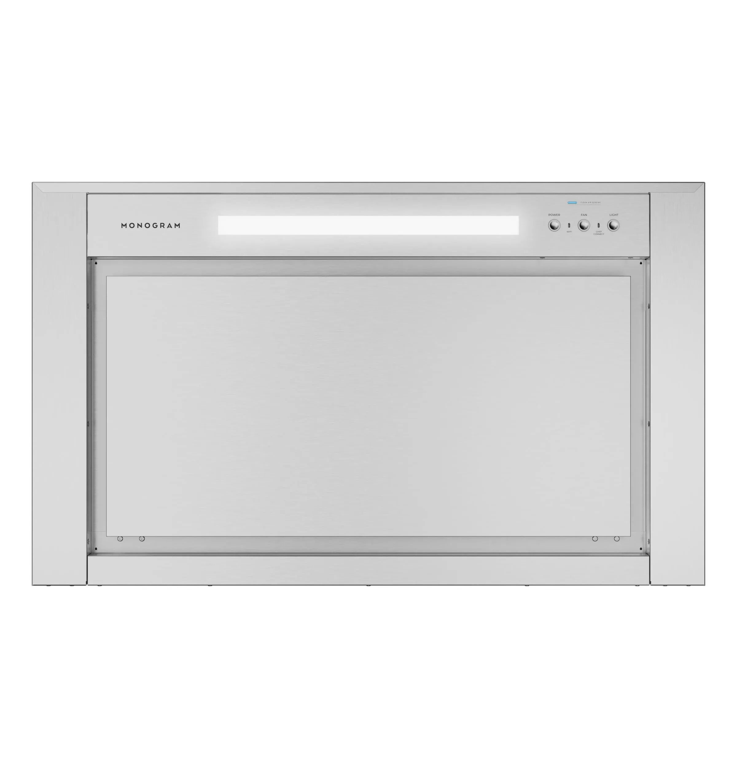 Monogram ZVWS361SRSS Monogram 36" Wall-Mounted Pyramid Chimney Vent Hood With Air Quality Sensors BLOWER SOLD SEPARATELY