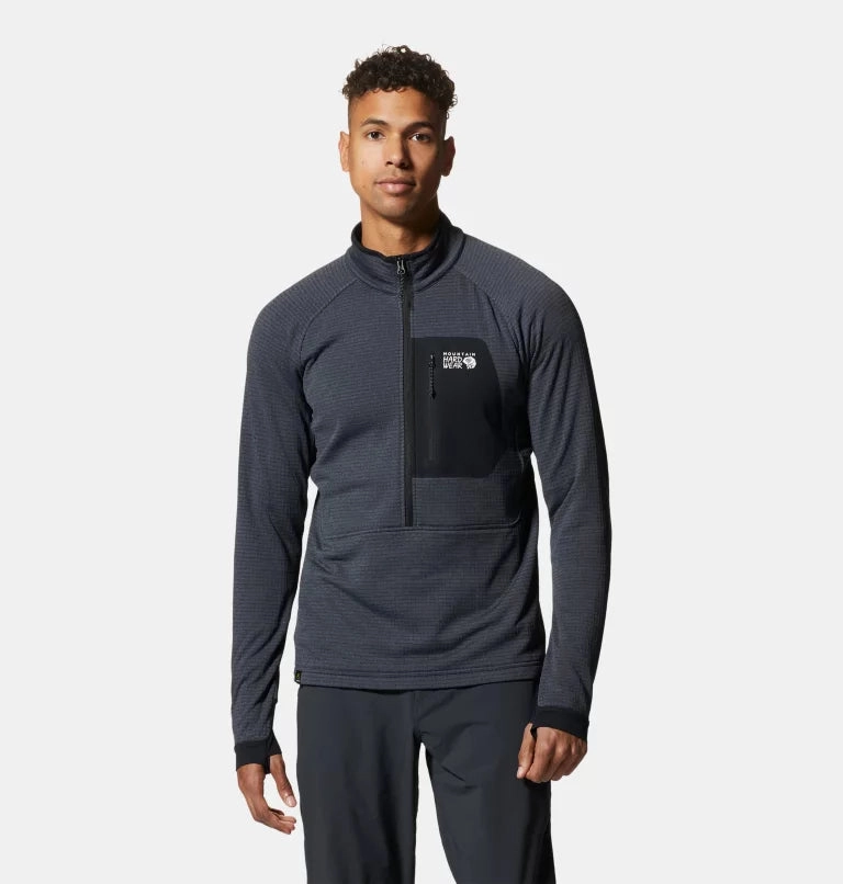Mountain Hardwear Men'S Polartec Power Grid Half Zip Jacket Shop Today Save Shop Save Today