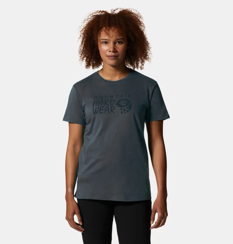Mountain Hardwear Women'S Mhw Logo Short Sleeve T-Shirt - Blue Slate Today Only Hot Pick