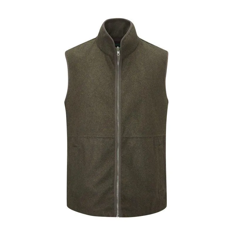 Dont Miss This Offer Price Drop Frenzy Alan Paine Berwick Mens Wool Gilet - Dark Olive