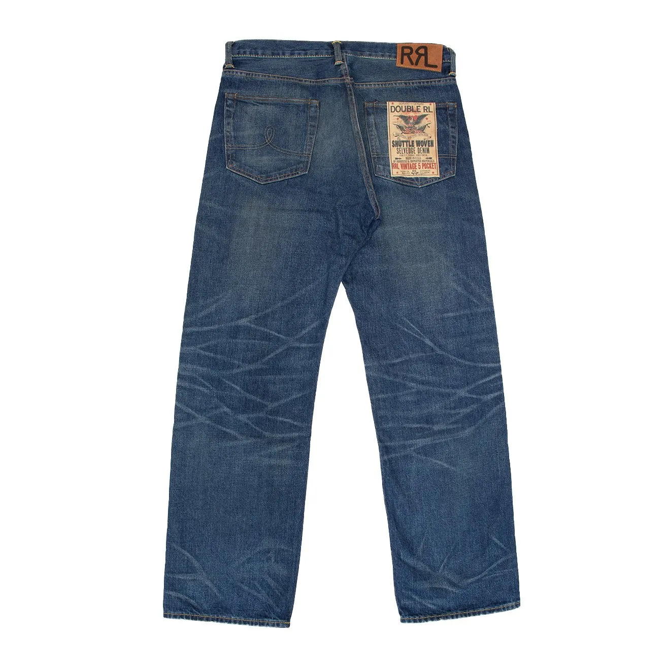 Rrl By Ralph Lauren Vintage Selvedge 5 Pocket Denim Blue Shop the Savings Now