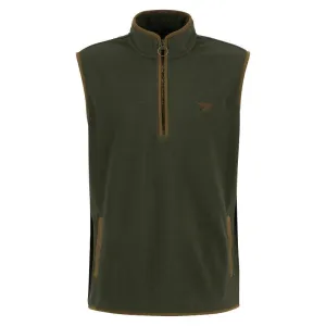 Barbour Harwood Mens 1/4 Zip Fleece Gilet - Olive Sweet Deal Inside Trending Hot Picks